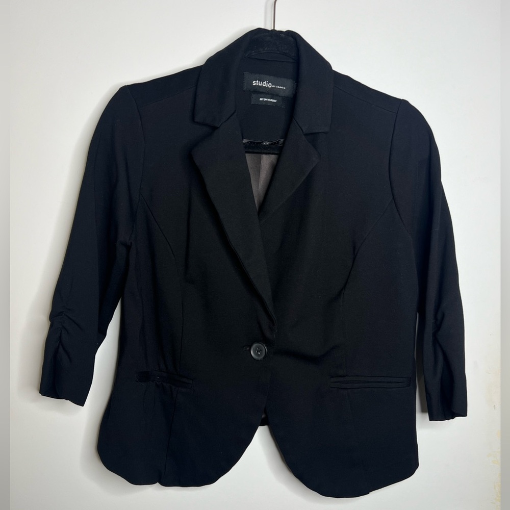 Studio BY Torrid Black Women's Single-Button Blazer